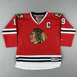 Reebok Jonathan Toews Chicago‎ Blackhawks Jersey Youth L/XL Red #19 NHL Hockey